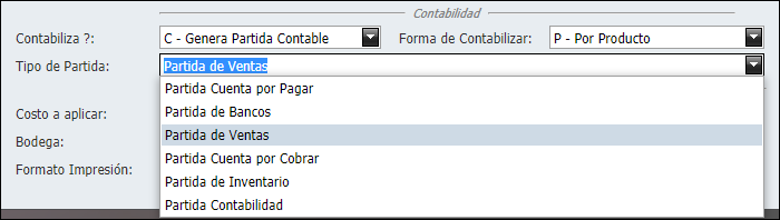Contabilidad Enlaces Tipos de Devolucion Ventana Tipo