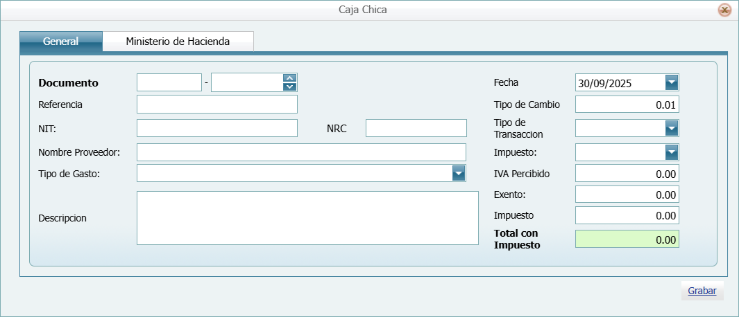 Cargos y Abonos Caja Ventana