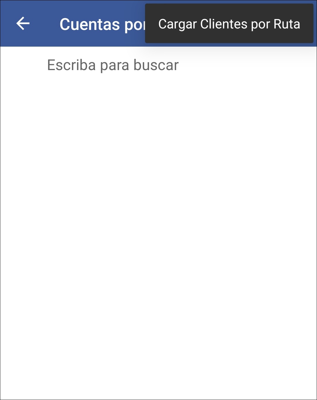 GOMserver App CXC Documento por Cobrar Ventana Documento Por Ruta