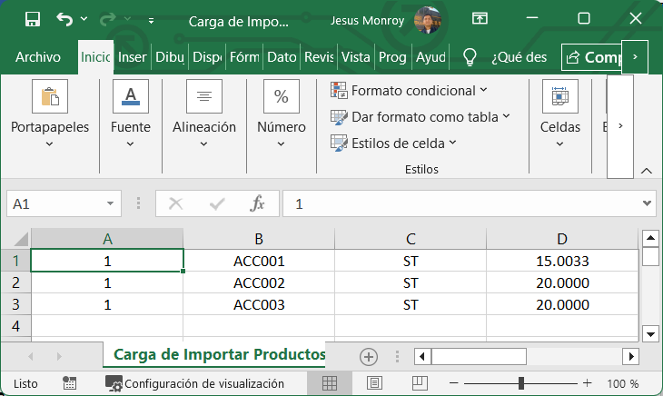 Cuentas por Pagar Proveedor Importar Productos Excel Guardar Como Eliminar
